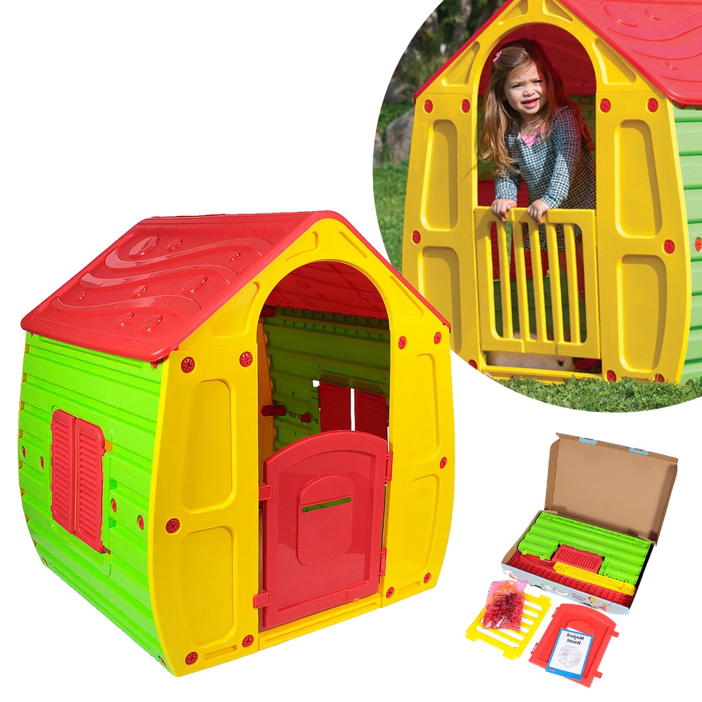 Casinha de Brinquedo para Criança Infantil de Plástico Grande Colorida ...