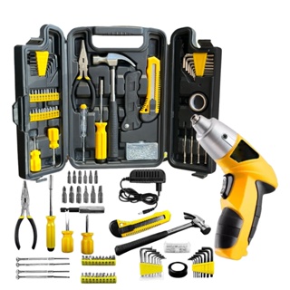 Kit Parafusadeira Elétrica C/Bat Jogo De Ferramentas 200 Pçs