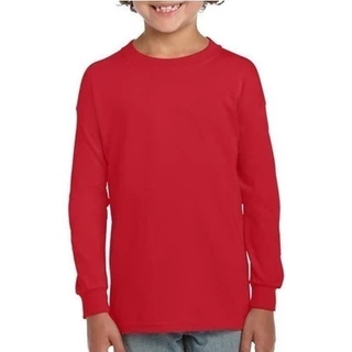Camiseta Infantil Manga Longa Básica Algodão Unissex