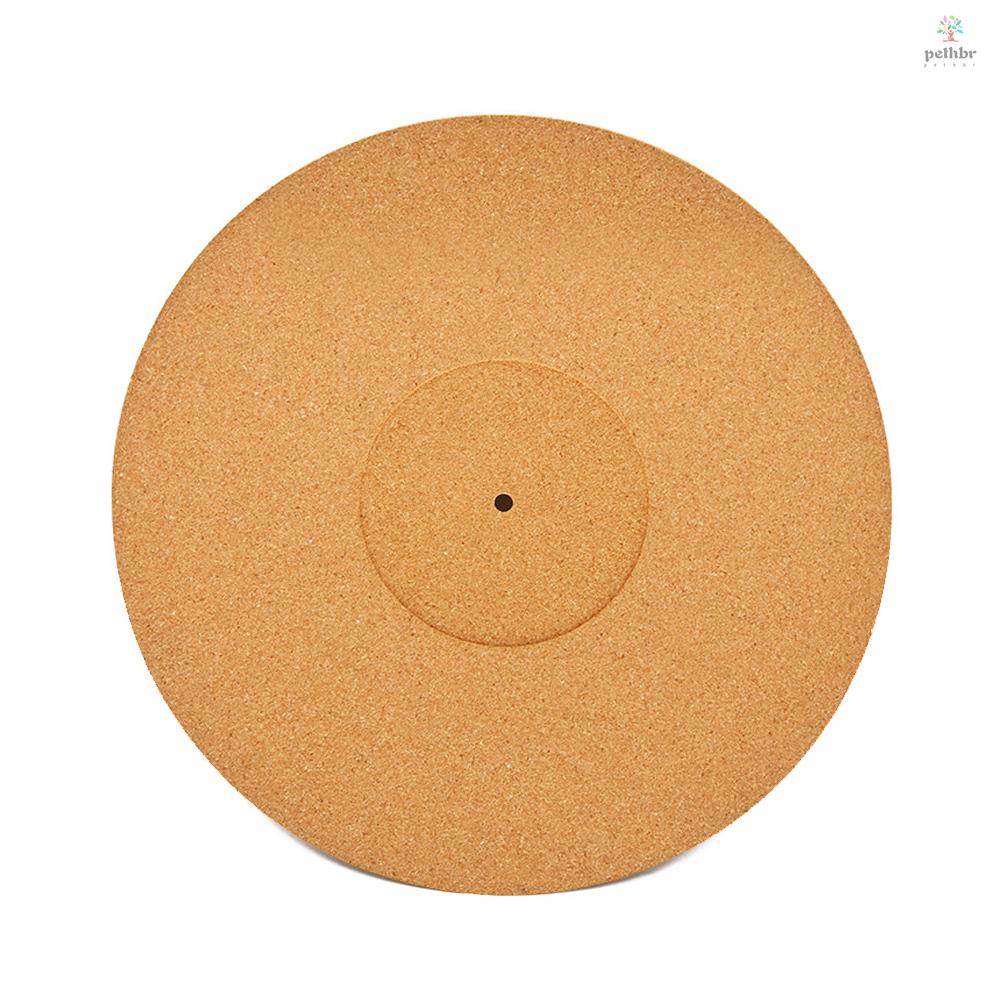 [peth] 12 Inch Turntable Cork Mat Record Player Pad Para Tocadores De Discos De Vinil