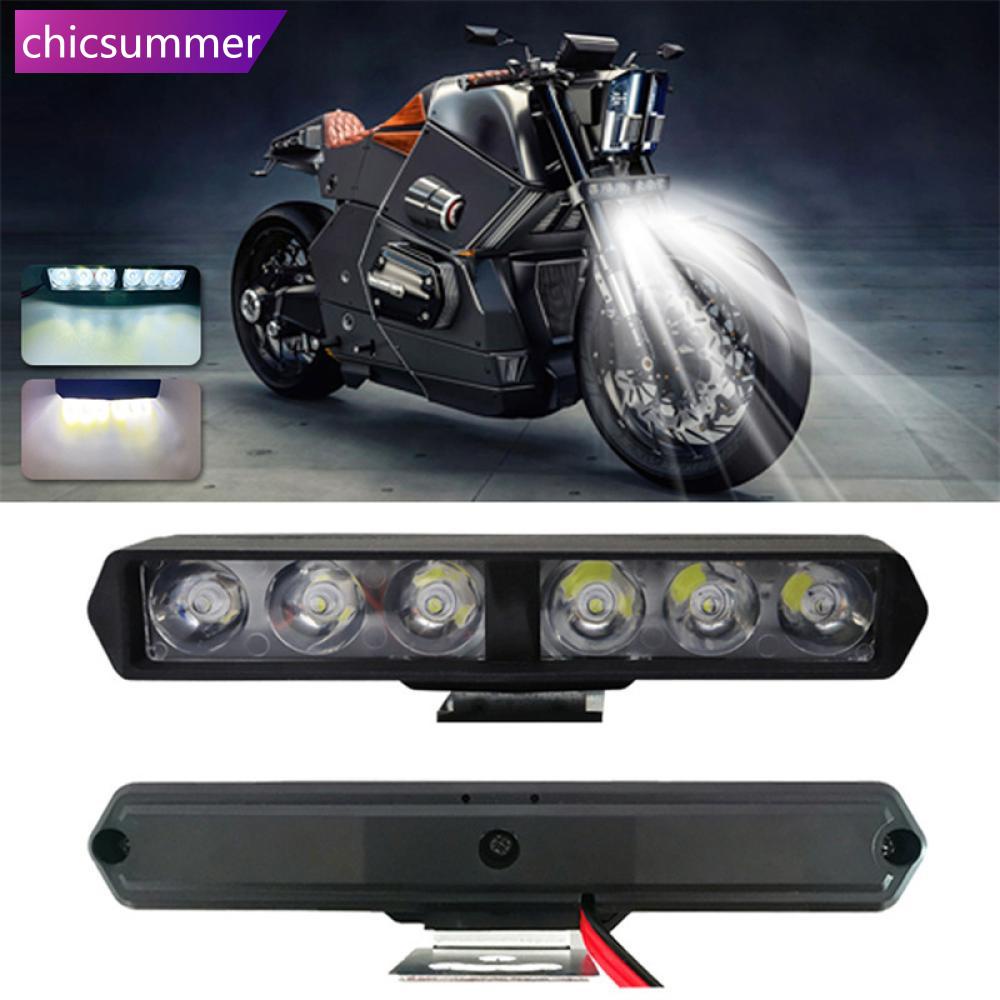 CHCS 1Pc 6LED Faróis De Motocicleta SpotLights DRL Flash Auxiliar De Alto Brilho Lâmpadas Elétricas Scooters K7O5