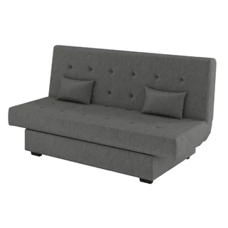 Sofá Cama 3 Lugares Matrix Laila Suede Cinza