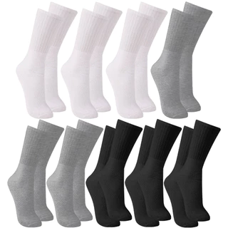 Kit com 9 Meias Esportiva Cano Longo Absorção de Suor Trifil