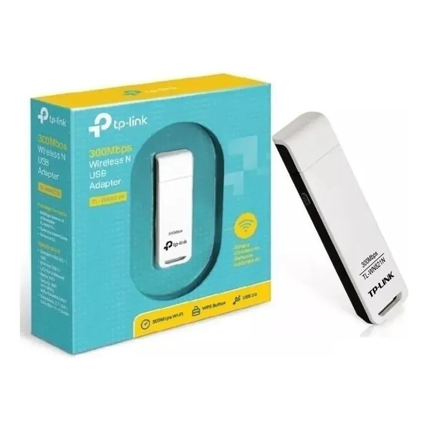 Adaptador Wireless Tp-link Usb Wn-821n 300mbps Wifi | Shopee Brasil