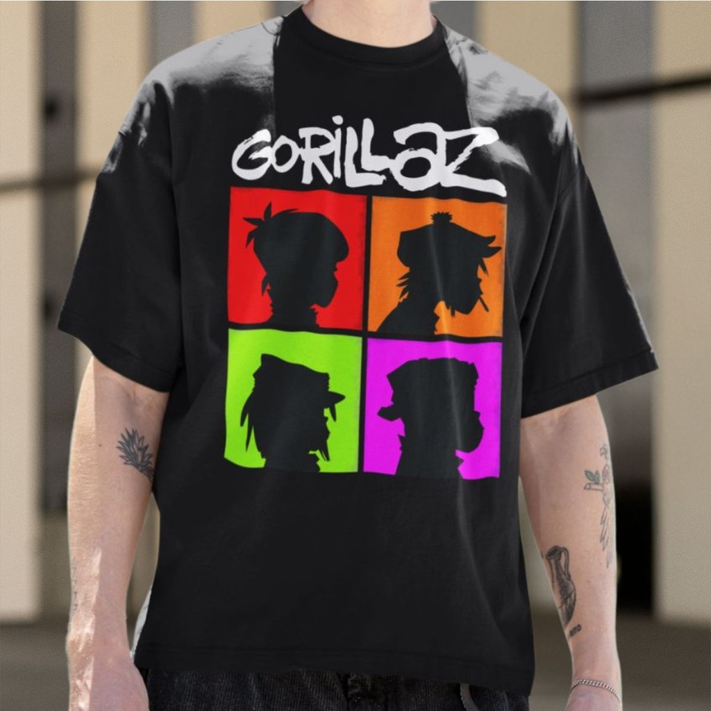 camiseta-integrantes-banda-virtual-gorillaz-cartoon-desenho-rock-tshirt
