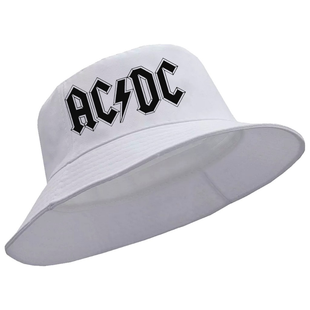 Chapéu Bucket Hat Unissex AC DC Rock New Cap Cata Ovo - Diversas cores ...
