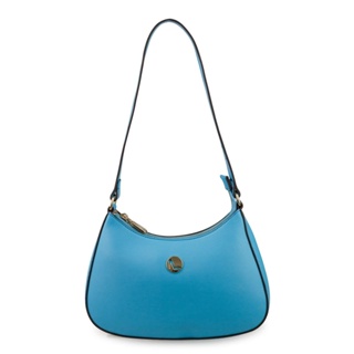 Bolsa Shoulder Bag Positano Napa Lisa Azul Capri
