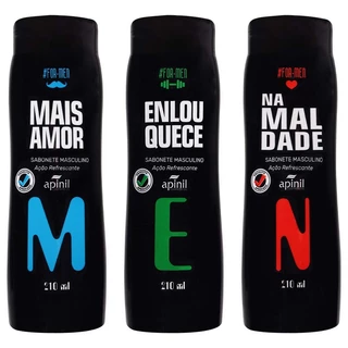 Sabonete Intimo Líquido Masculino [210ml] Apinil - Ação Refrescante