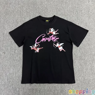 Novo Estilo Corteiz Cronógrafo Corteiz Bomba Corteiz Impressão Street Street Street Wear Round Neck Short Sleeve T-Shirt Homens Mulheres Verão Homens 0911