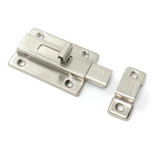 Trinco Ferrolho Fecho Cromado em Aço Para Porta Portão Janela