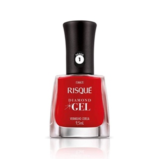 Esmalte Risqué Diamond Gel Cremoso Vermelho Cereja
