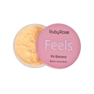 Pó Facial Ruby Rose Banana Feels Efeito Aveludado 15g