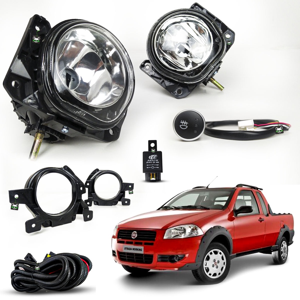 Kit Farol de Milha Strada Working 2014 2015 2016 2017 2018 2019 2020 ...