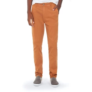 Calça Masculina Sarja Chino Polo Wear Marrom Médio