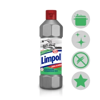 Limpa Aluminio 500Ml Limpol Facilidade Eficiencia Bombril