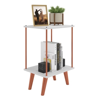 Mesa de Cabeceira Helena quarto industrial design moderno retro