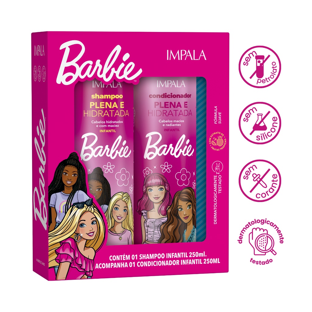 Adesivos de unhas Barbie rosa com plantinhas