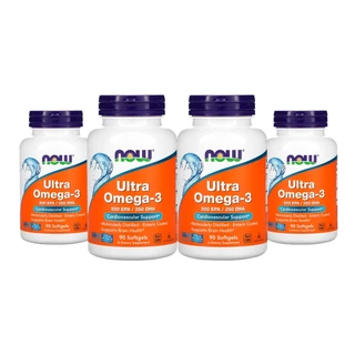 Ultra Ômega 3 Now Foods 90 Softgels 4 unidades Importado