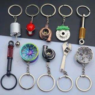 WORBEN Chaveiro De Metal Para Carros De Moda Turbo Gear Criativo Hub Pingente Disco De Freio Amortecedor Correntes De Chaves Homens Presentes Mulheres