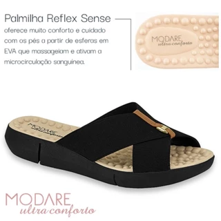 Chinelo Ortopedico Modare Esporão Massageador Elastico Tamanco Anabela para Fascite Plantar Anatomica