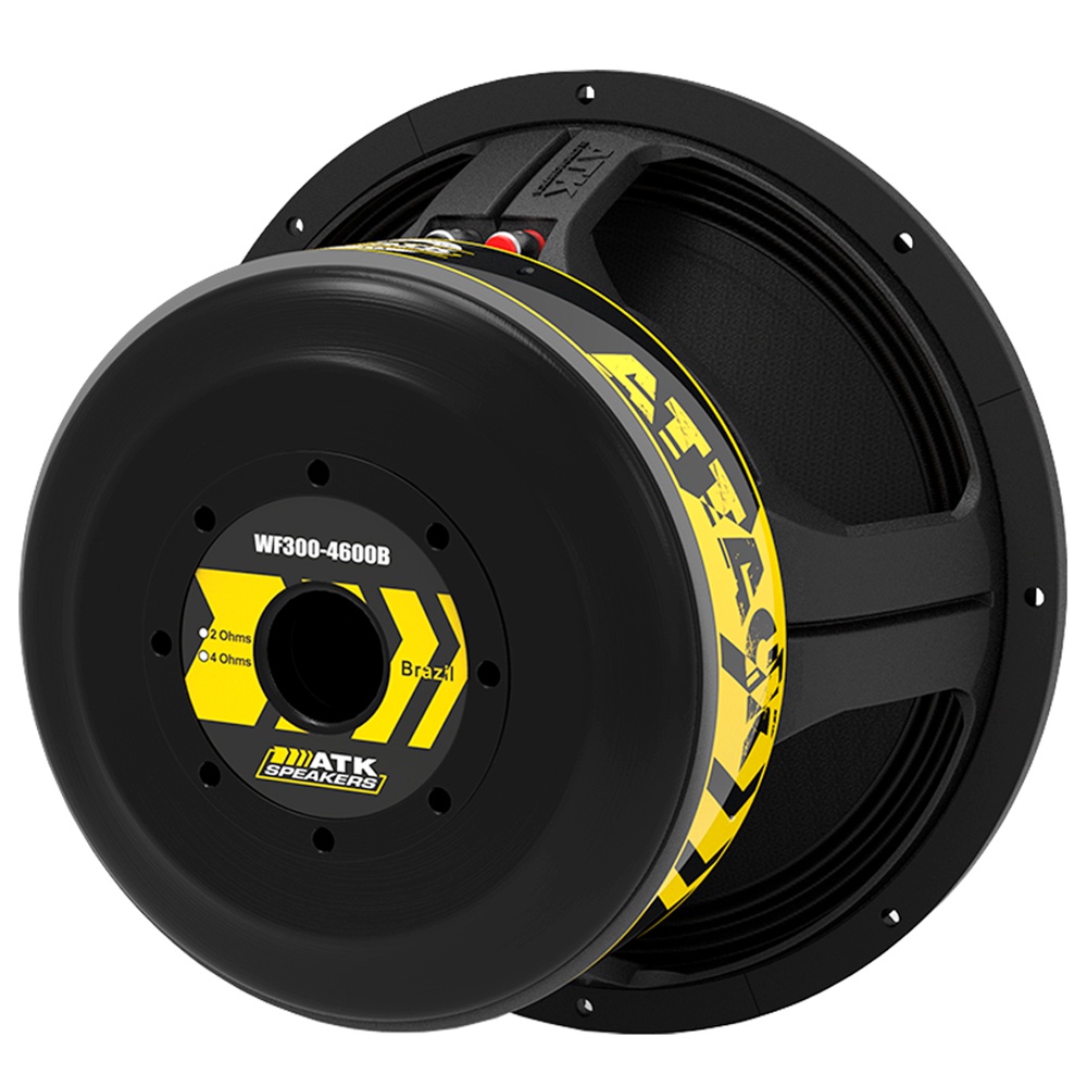 Alto-falante 12 polegadas 1300W RMS 4 Ohms - ATK WF300-4600B-4/A - Woofer  Graves | Shopee Brasil