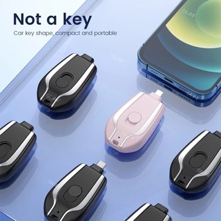 Carregador De Chaveiro Portátil | 1500mAh Ultra-Compacto Mini Pacote De Bateria Carregamento Rápido — foto 5 — Achou Levou Brasil
