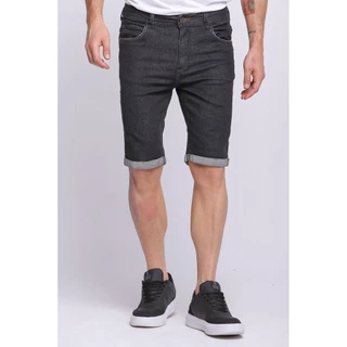 Bermuda Masculina Jeans Slim Phanter Polo Wear Preto