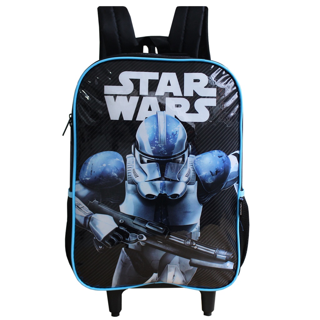 Mochila Escolar De Rodinhas Darth Vader Infantil Star Wars | Shopee Brasil