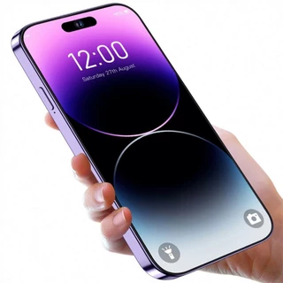 Novo Smartphone Apple iPhone i14 Pro 6,5 Polegadas 128/256/512GB 1TB Dual eSIM OLED Face ID NFC A15 5G Versão Global-GoodLuckGift