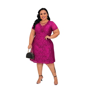 Vestido Feminino Moda Cristâ Comportado Plus Size Acacia