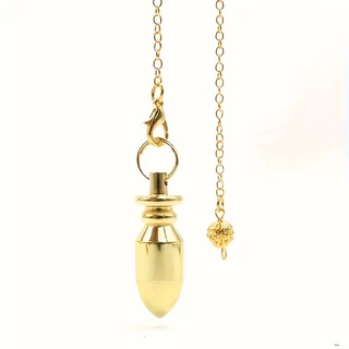 Projeto Criativo Do Pingente De Cabeça De Bala Lingdangzi Para Colar De Espírito De Adivinhação Reiki Pendulum Acessórios