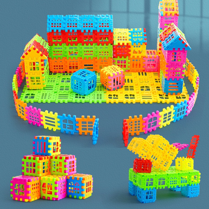100pcs Blocos De Construção Emendas Interessantes Puzzle Brinquedos ...