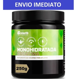 Creatina Monohidratada 250g ou 100g - Growth Suplementos 100% Pura