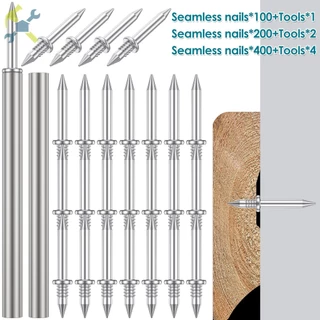 200Pcs Linha De Rodapé De Duas Cabeças Metal Sem Costura Marcas De Pregos SHOPTKC9641