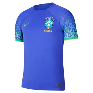 Camisa Do Brasil Uniforme Seleção Brasileira Copa do Mundo 2022 Azul -  Camiseta De Time De Futebol Oficial