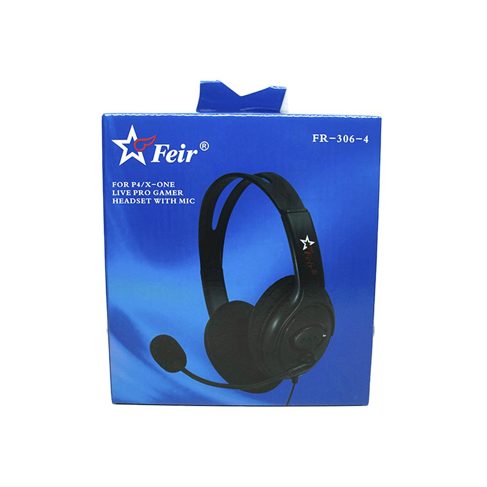 Headset FR-306 Com Fio Preto - Feir | Shopee Brasil