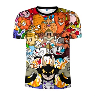 Camiseta Infantil Cuphead Show Xicrinho e Caneco Game