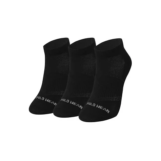 Kit 3 Pares de Meias Femininas Cano Curto Polo Wear Preto
