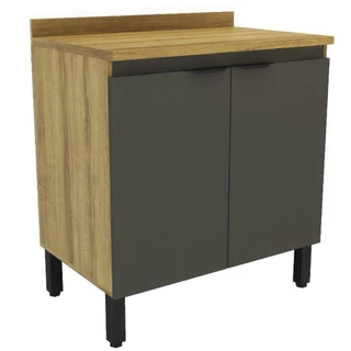 Balcão Mademovel 2301 Magnolia 80cm 2 Portas Com Tampo
