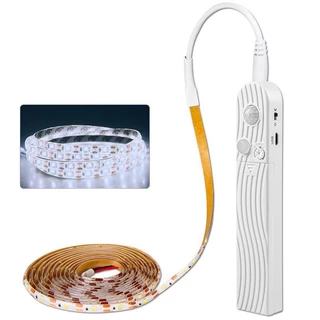 Fita LED a Pilha com Sensor de Presença 3 Metros Branco Frio