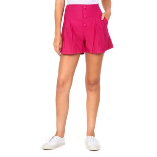 Short Feminino Bengaline Polo Wear Rosa Escuro