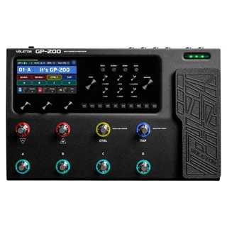 Valeton GP-200 pedal De Expressão De Guitarra Bass Amp , Multiefeitos IR Simulados Com Adaptador De Energia EU/US FX Loop MIDI I/O
