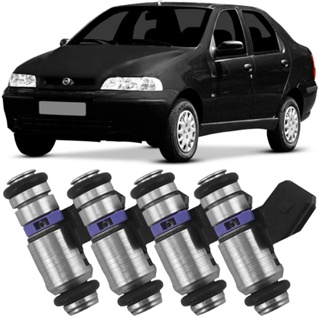 Kit 4 Bico Injetor Fiat Siena 1.0 1.3 99 A 2010 Ete
