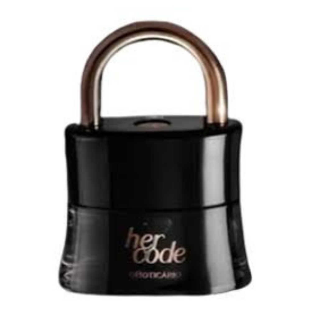 Perfume Her Code eau de parfum cadeado 50ml O Boticario | Shopee Brasil