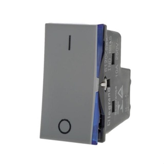Interruptor bipolar simples 10A 250V 1M cinza Pial Plus + Interruptor intermediário 10A cinza Pial Plus