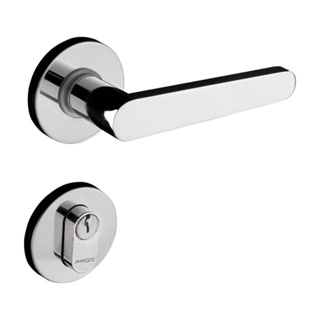 Fechadura Pado Externa de Aço Zamac Concept com Roseta Cromada Fechadura Zm Concept Roseta 402-40 Externa Cr Pado