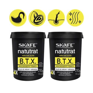 Kit 2 Btx Blond Natutrat Realinhamento Termico + Arginina 210G