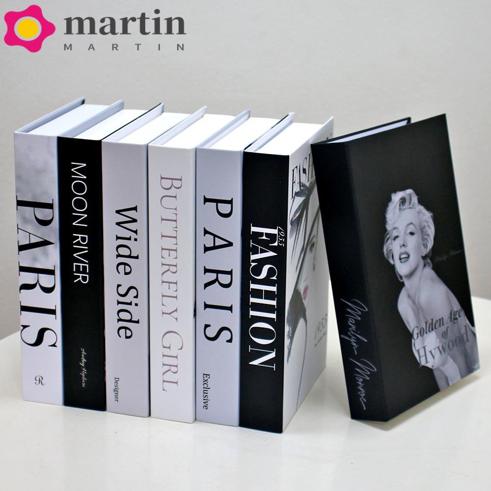 MARTIN Fake Book Luxury Fashion Artistic Atmosphere Home Decor Photo Props Modelo De Livro Aberto