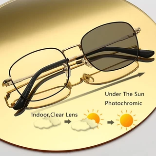 Óculos De Sol Fotocromáticos Femininos/Masculinos Com Armação De Proteção Contra Radiação UV400