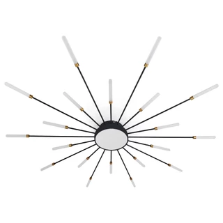 Lustre de LED Pequim - 20 Pontas - 100cm - Corpo Preto 20w 110220V - 4000k - UND